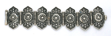 Yemenite silver filigree bracelet